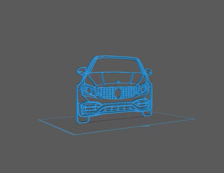 Mercedes - C63 AMG Wall Art - Model preview 1