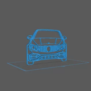 Mercedes - C63 AMG Wall Art - Model thumbnail 1