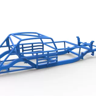 Frame of Vintage Asphalt Modified stock car Scale 1:25 - Model thumbnail 12