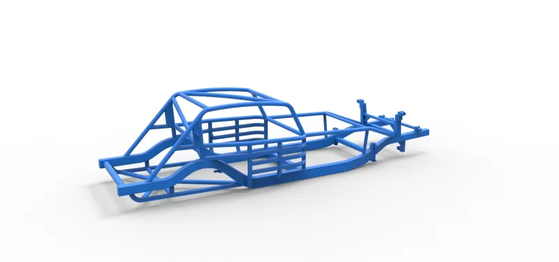 Frame of Vintage Asphalt Modified stock car Scale 1:25 - Model preview 12