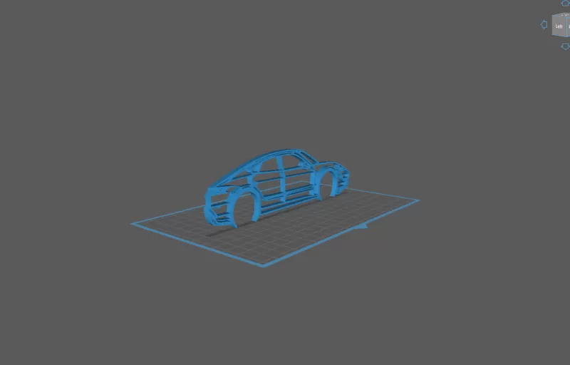Porsche - Tycan Turbo S Wall Art - Model preview 1