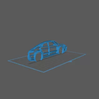 Porsche - Tycan Turbo S Wall Art - Model thumbnail 1