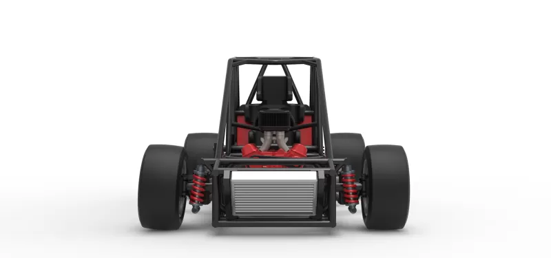 Experimental Pavement Silver Crown Car Base Scale 1:25 - Model preview 6