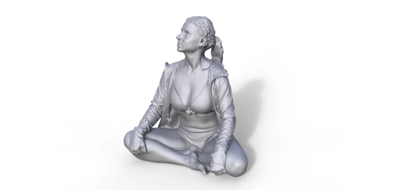 Girl figure for ship model - Model preview 1