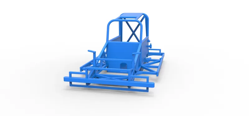 Frame of New Zealand Ministock car Scale 1:25 - Model preview 4
