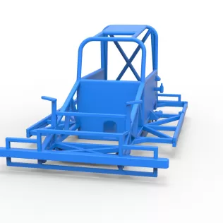 Frame of New Zealand Ministock car Scale 1:25 - Model thumbnail 4