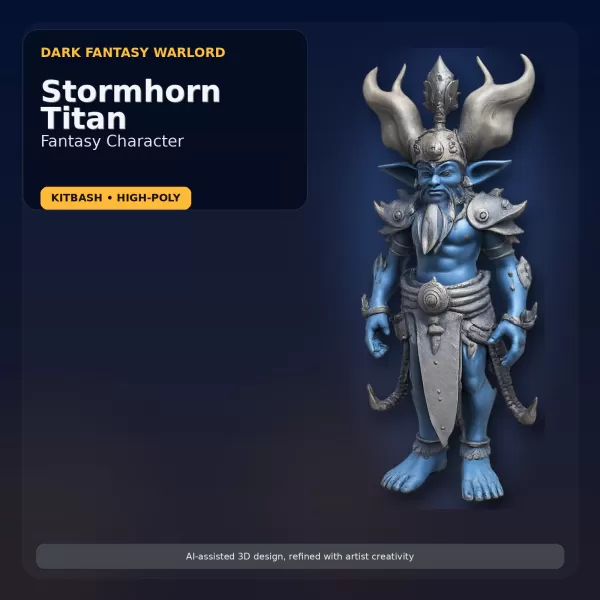 Stylized Mythic Character Pack – Kitbash High-Poly Collection - Model preview 8