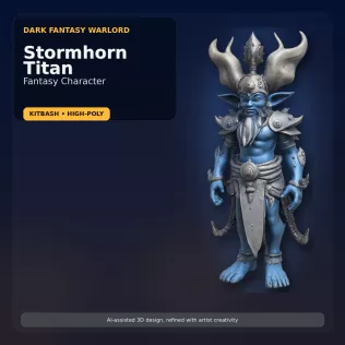 Stylized Mythic Character Pack – Kitbash High-Poly Collection - Model thumbnail 8