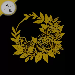 Flowers - Line Art - 2D Wall Art Decor