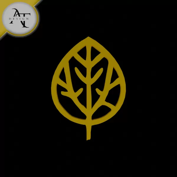 Simple Leaf Symbol - 2D Art - Model preview 1