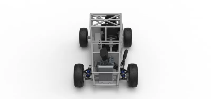 Dwarf car Base Version 2 Scale 1:25 - Model preview 8