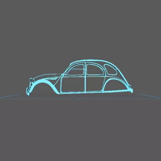 Citroën - 2 CV Wall Art