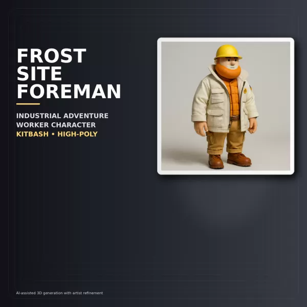 Stylized Character Kitbash Collection – High-Poly 3D Model Pack - Model preview 8