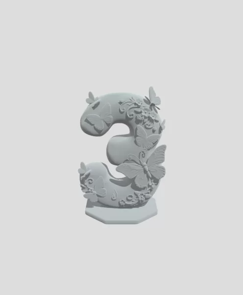 Number Three - Model preview 1