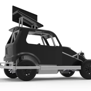 New Zealand Ministock car Version 3 Scale 1:25 - Model thumbnail 21