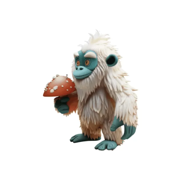 a clay yeti - Model preview 3