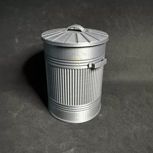 Mini British Desk-Sized Dustbin - Model preview 2