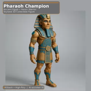 Desert Relic Guardians – 10 Character Kitbash Collection - Model thumbnail 6