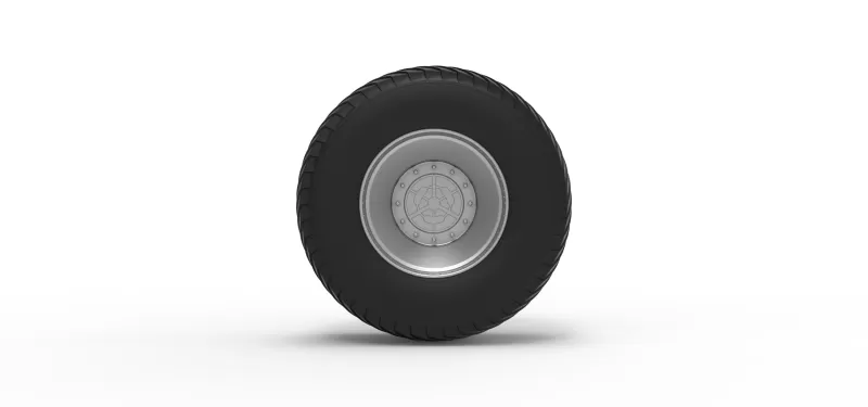 Rear wheel from Pulling tractor 3 Scale 1:25 - Model preview 5