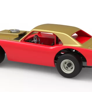 Vintage Semi-Late Model Stock Car Scale 1:25 - Model thumbnail 12