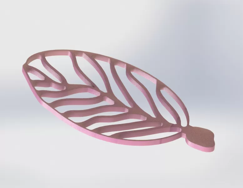 Leaf Soap Dish with Removable Veins - Model preview 10