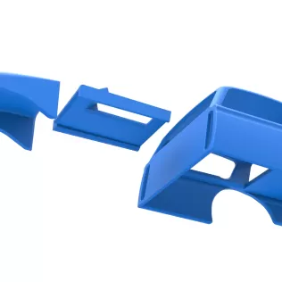 Shell of Vintage Asphalt Modified stock car V7 Scale 1:25 - Model thumbnail 19