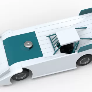 Wedge Dirt Late model Scale 1:25 - Model thumbnail 4