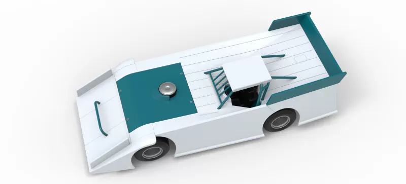 Wedge Dirt Late model Scale 1:25 - Model preview 4
