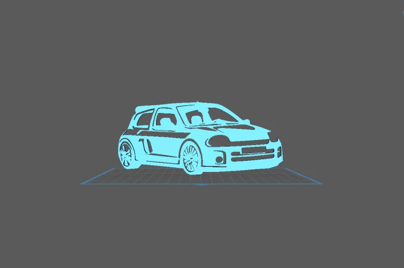 Renault - Clio V6 Wall Art - Model preview 2