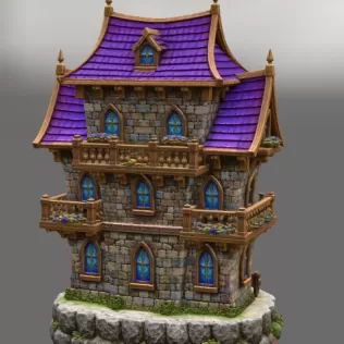 Fantasy Medieval House STL for 3D Printing - Model thumbnail 6