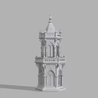 Gothic Candle Tower – Keep - Model thumbnail 7