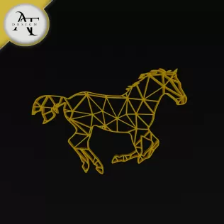 Horse - Geometric - 2D Wall Art Decor