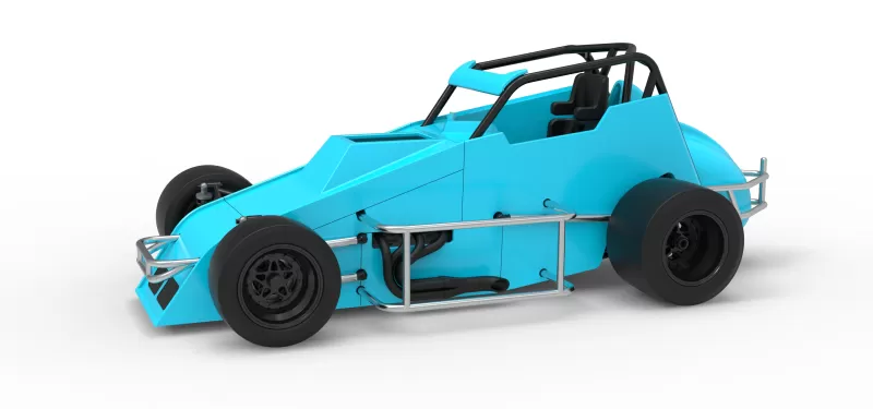 Pavement Sprint car Version 2 Scale 1:25 - Model preview 1