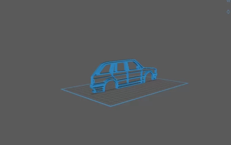 BMW - E30 Break Wall Art - Model preview 2