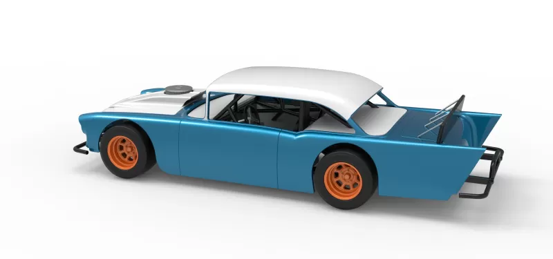 Vintage Asphalt Modified stock car V11 Scale 1:25 - Model preview 12