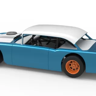 Vintage Asphalt Modified stock car V11 Scale 1:25 - Model thumbnail 12
