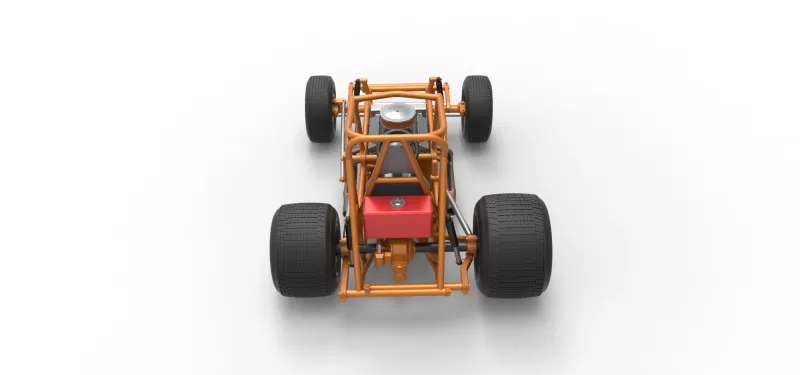 Vintage Sprint car Base Version 2 Scale 1:25 - Model preview 17