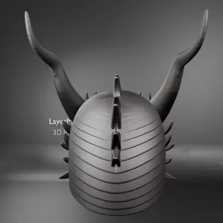 Dragon Warrior Helmet - Model thumbnail 4
