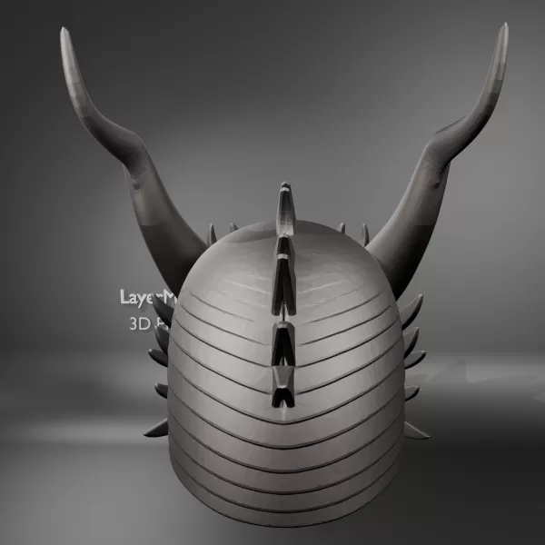 Dragon Warrior Helmet - Model preview 4