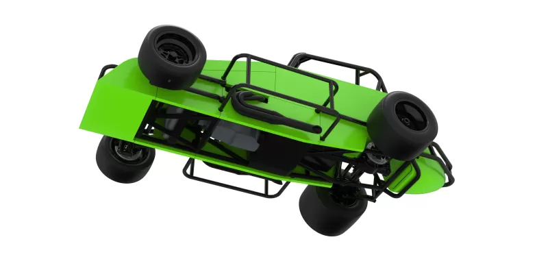 Pavement Silver Crown Car Version 3 Scale 1:25 - Model preview 3