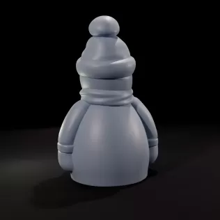 Charming Winter Snowman Decorative Figure