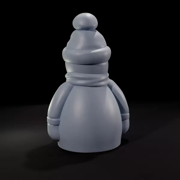 Charming Winter Snowman Decorative Figure - Model preview 4