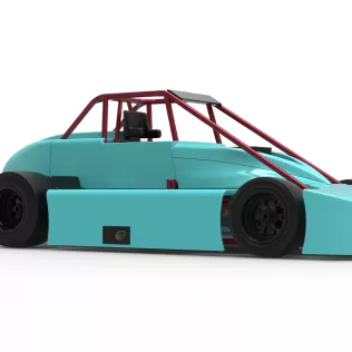 Experimental Pavement Silver Crown Car Version 3 Scale 1:25 - Model thumbnail 25