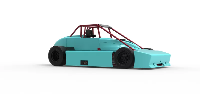 Experimental Pavement Silver Crown Car Version 3 Scale 1:25 - Model preview 25