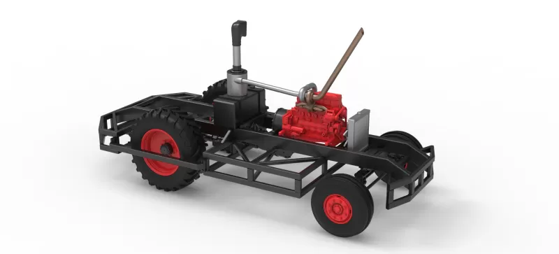 Chassis of Racing Combine Harvester Scale 1:25 - Model preview 11