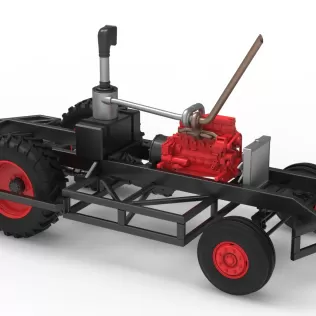Chassis of Racing Combine Harvester Scale 1:25 - Model thumbnail 11
