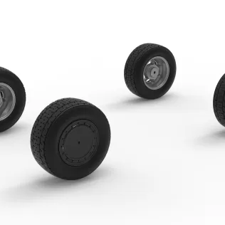 Wheel Set of Mod Lite Race car Version 2 Scale 1:25 - Model thumbnail 8