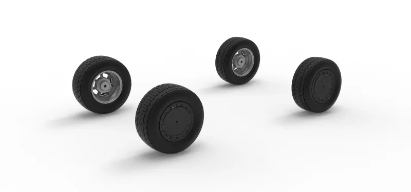 Wheel Set of Mod Lite Race car Version 2 Scale 1:25 - Model preview 8