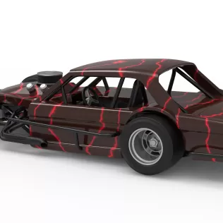 Vintage Asphalt Modified stock car V13 Scale 1:25 - Model thumbnail 12