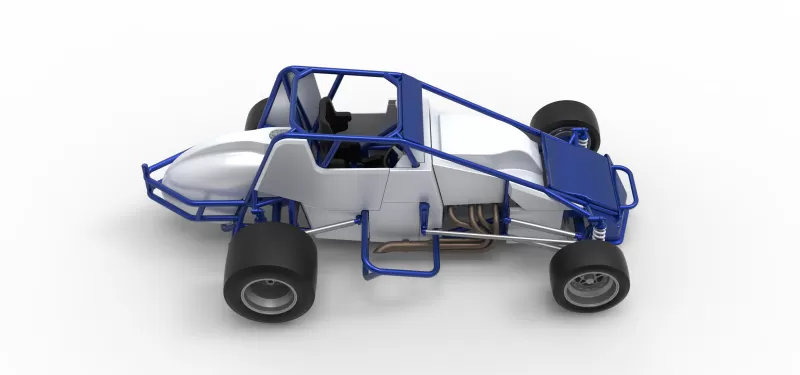 Pavement Silver Crown Car Scale 1:25 - Model preview 23